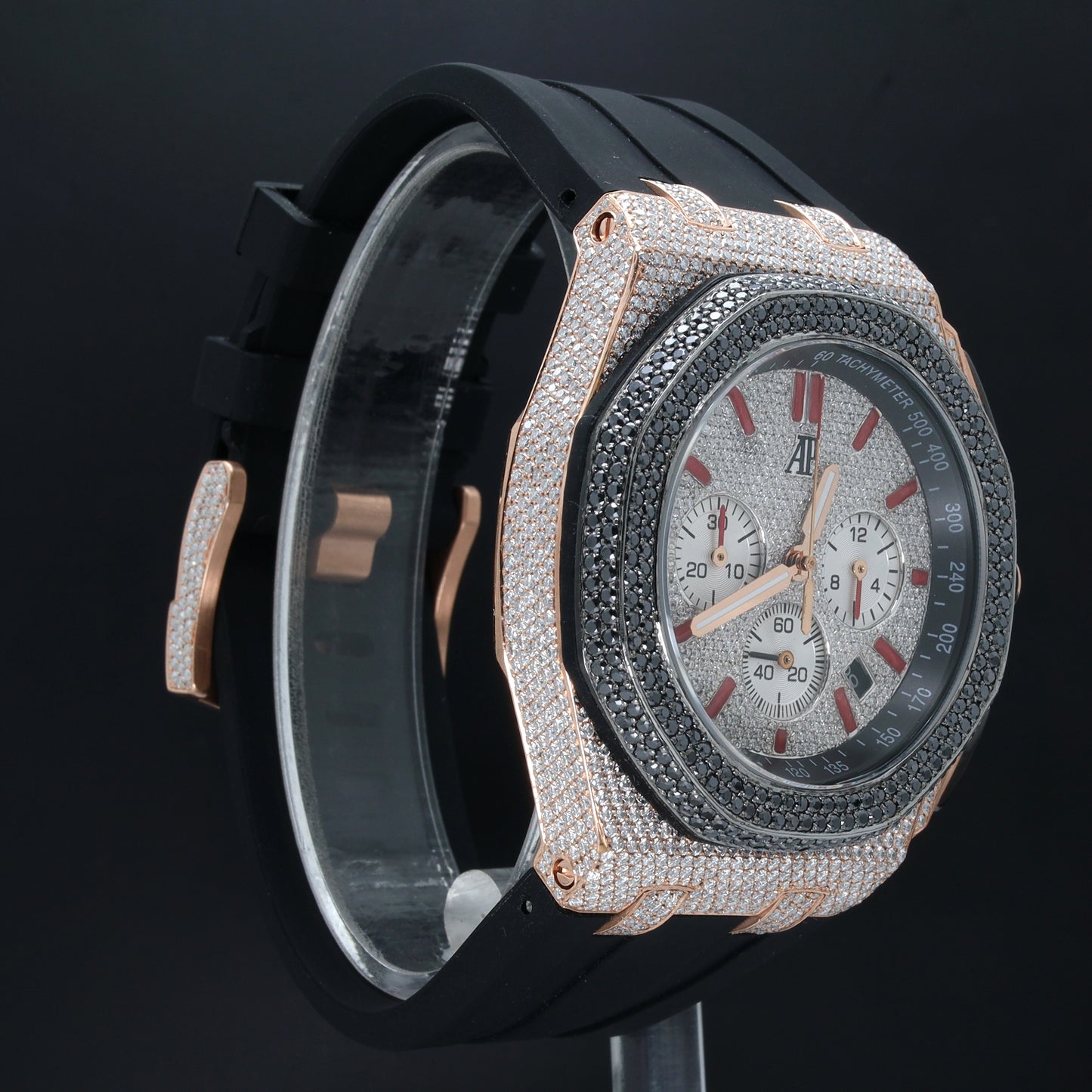 Luxury Men's Watch AP White & Rose