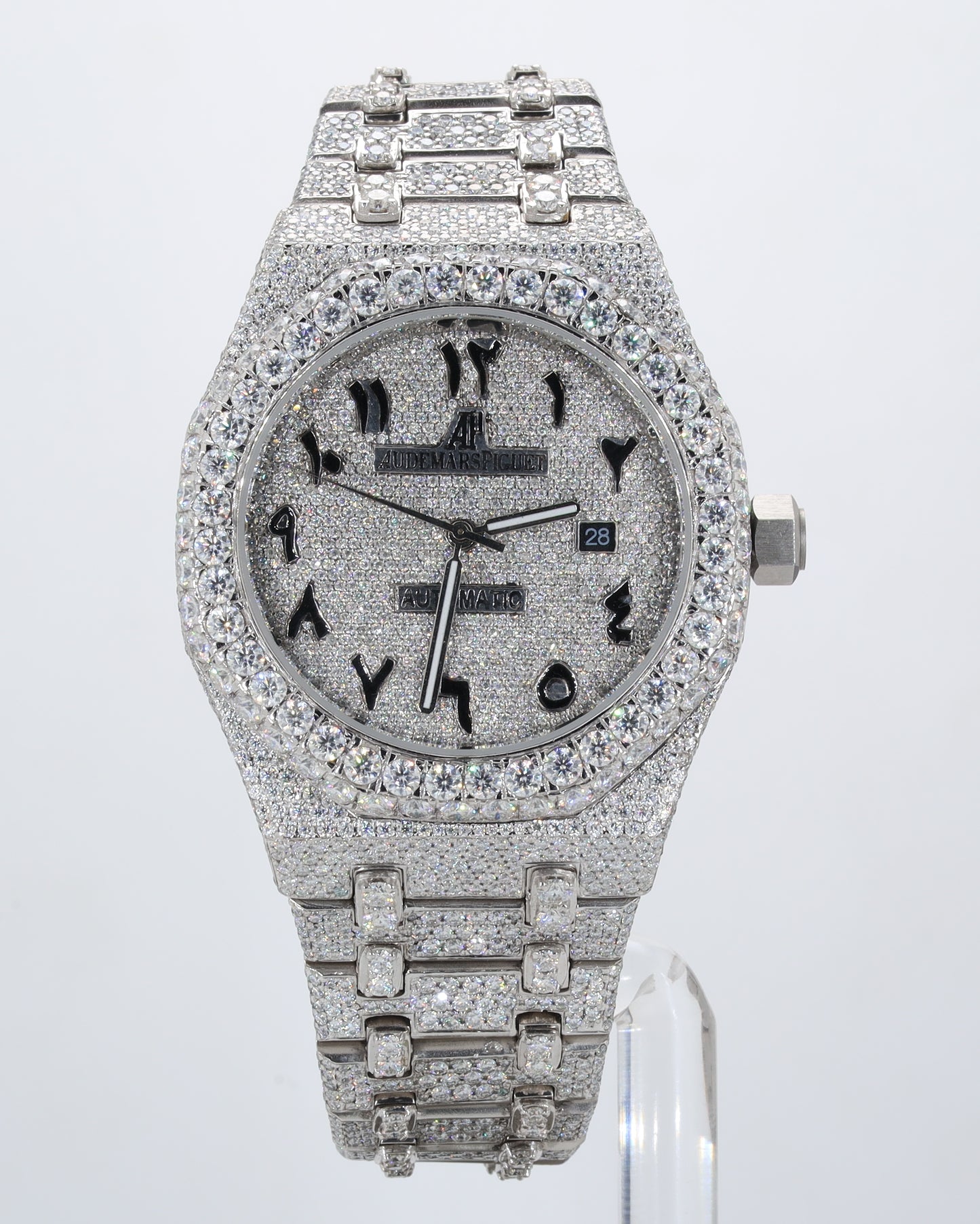 Luxury Men's Watch AP White With Belt Collet