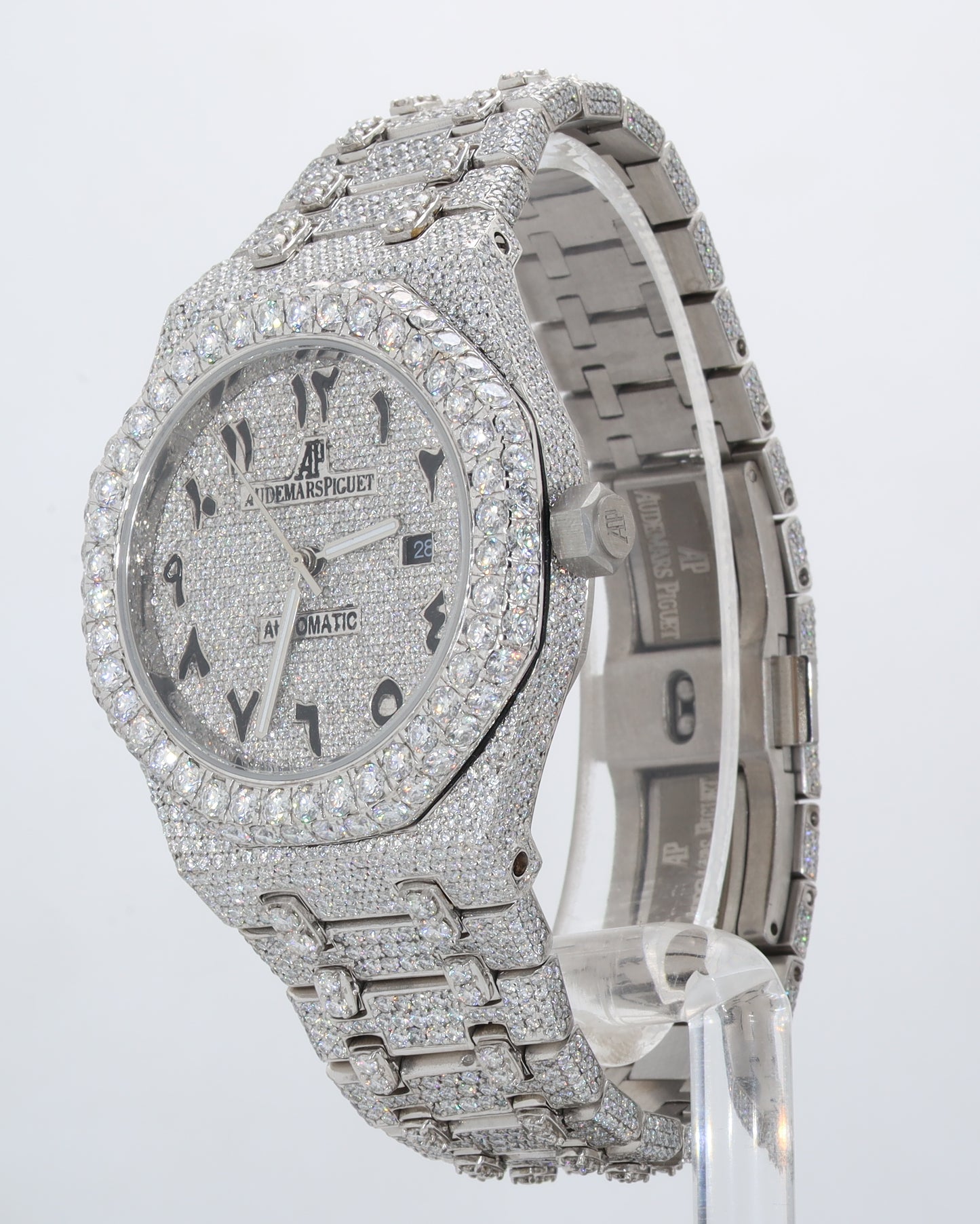 Luxury Men's Watch AP White With Belt Collet