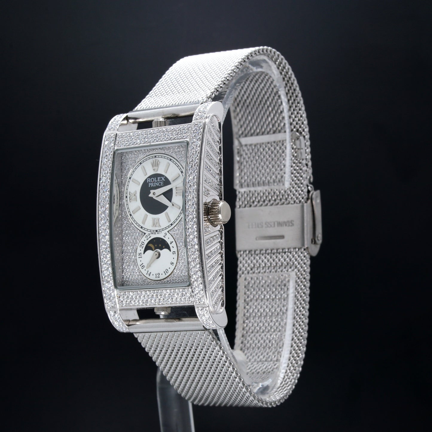 Luxury Men's Diamond Watch Rolex Prince