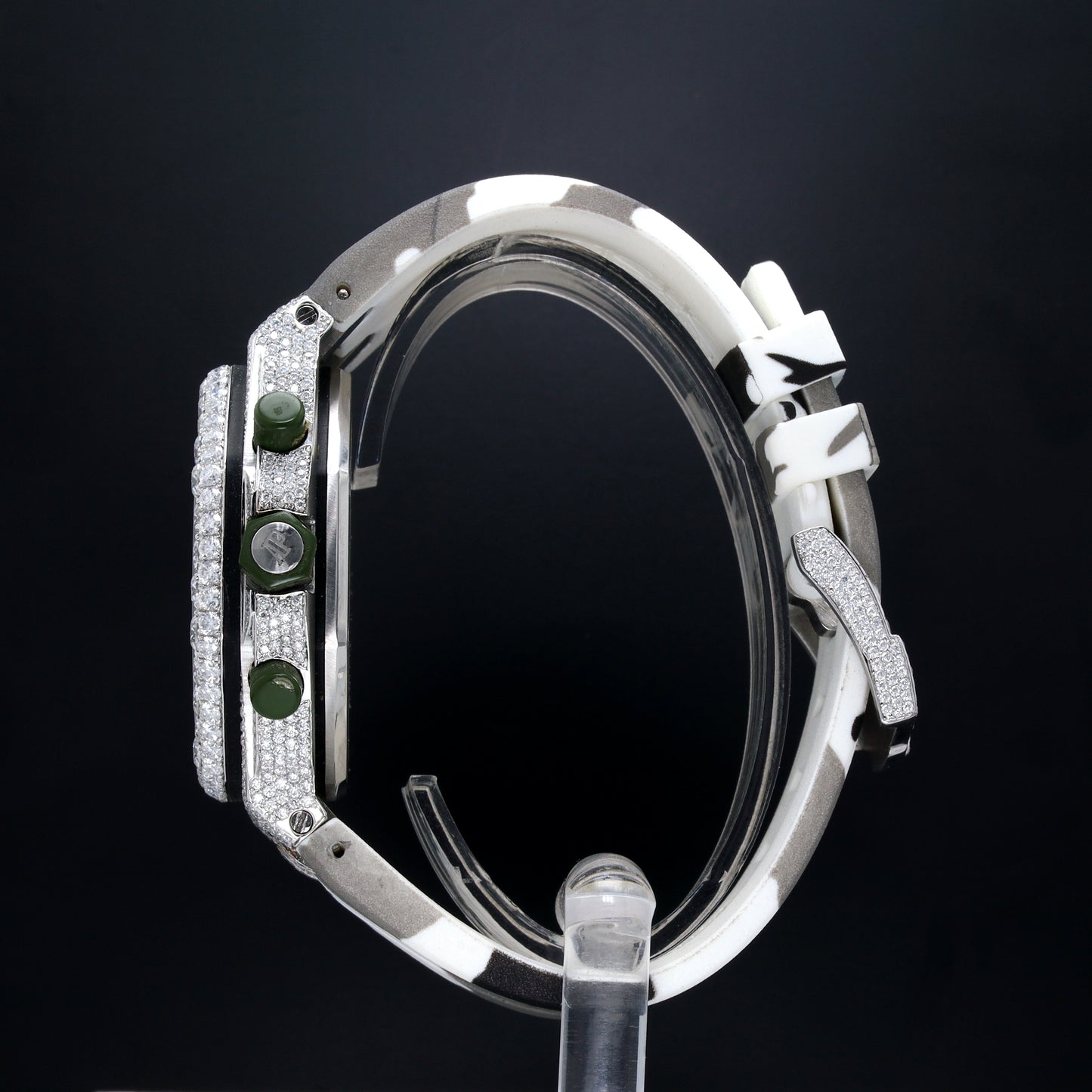 Luxury Men's Diamond Watch AP Military Belt