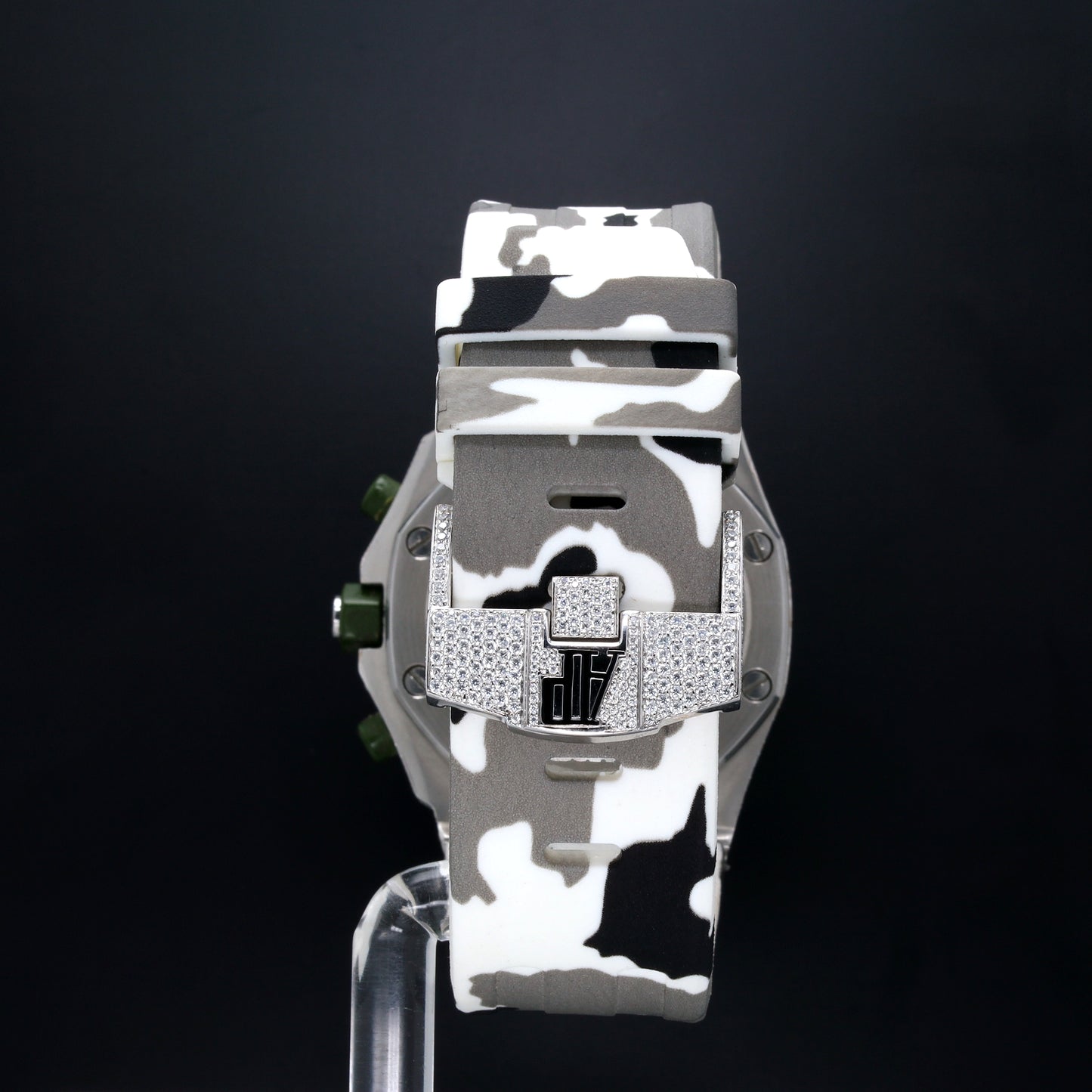 Luxury Men's Diamond Watch AP Military Belt