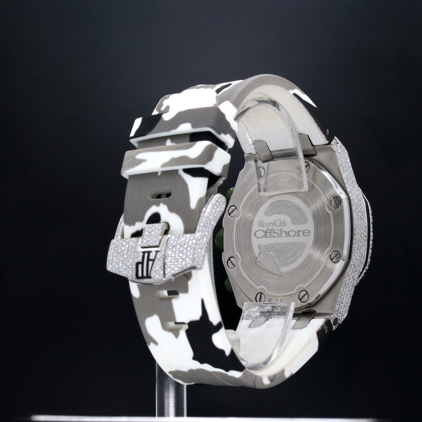 Luxury Men's Diamond Watch AP Military Belt