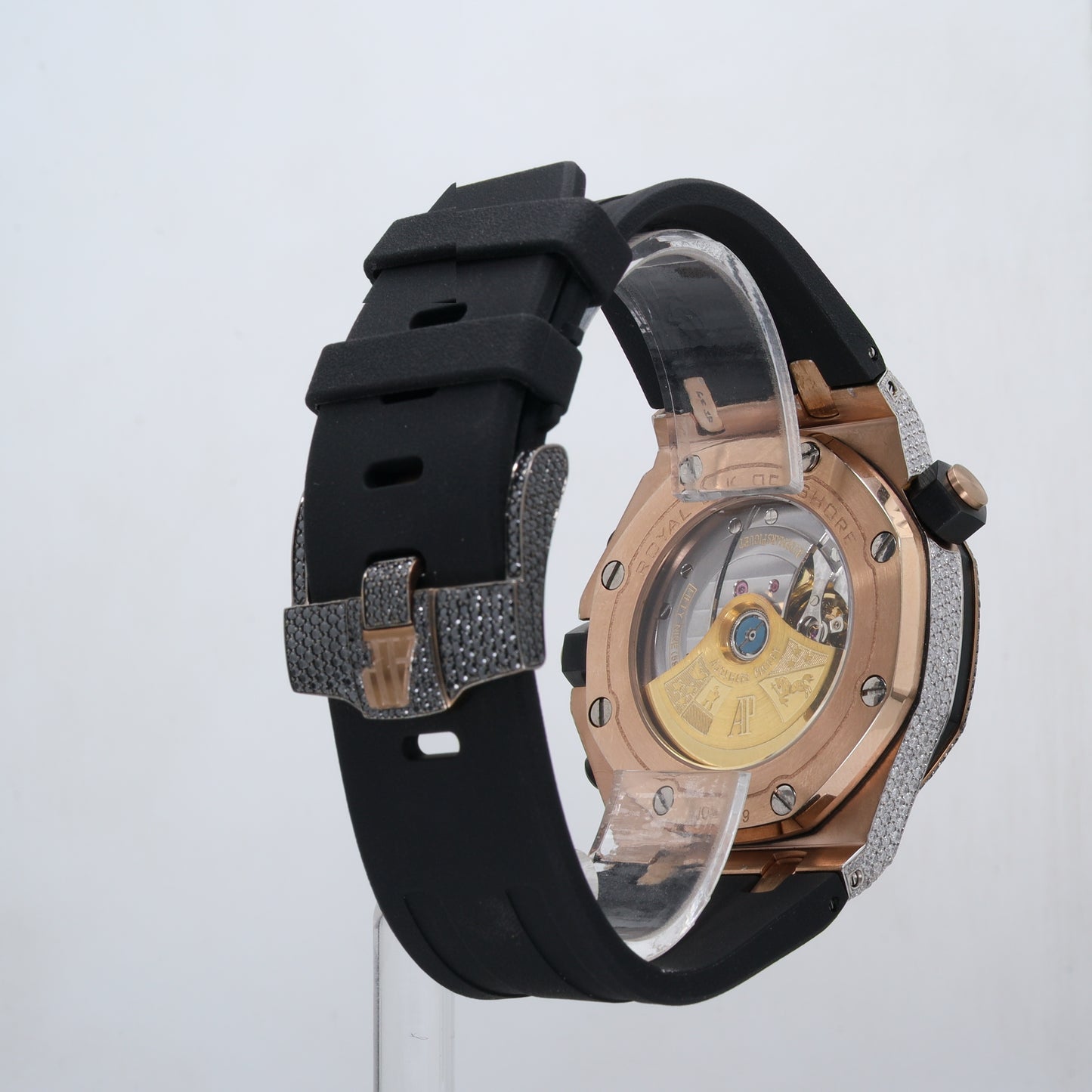 Luxury Diamond Watch Ap Gray