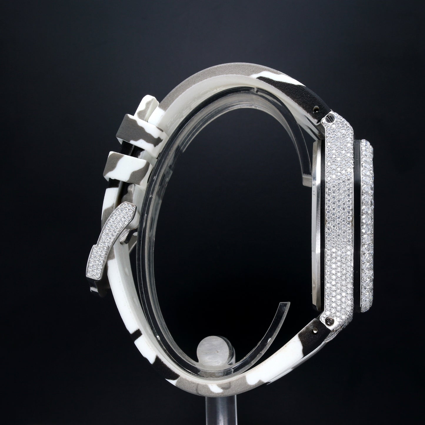 Luxury Men's Diamond Watch AP Military Belt