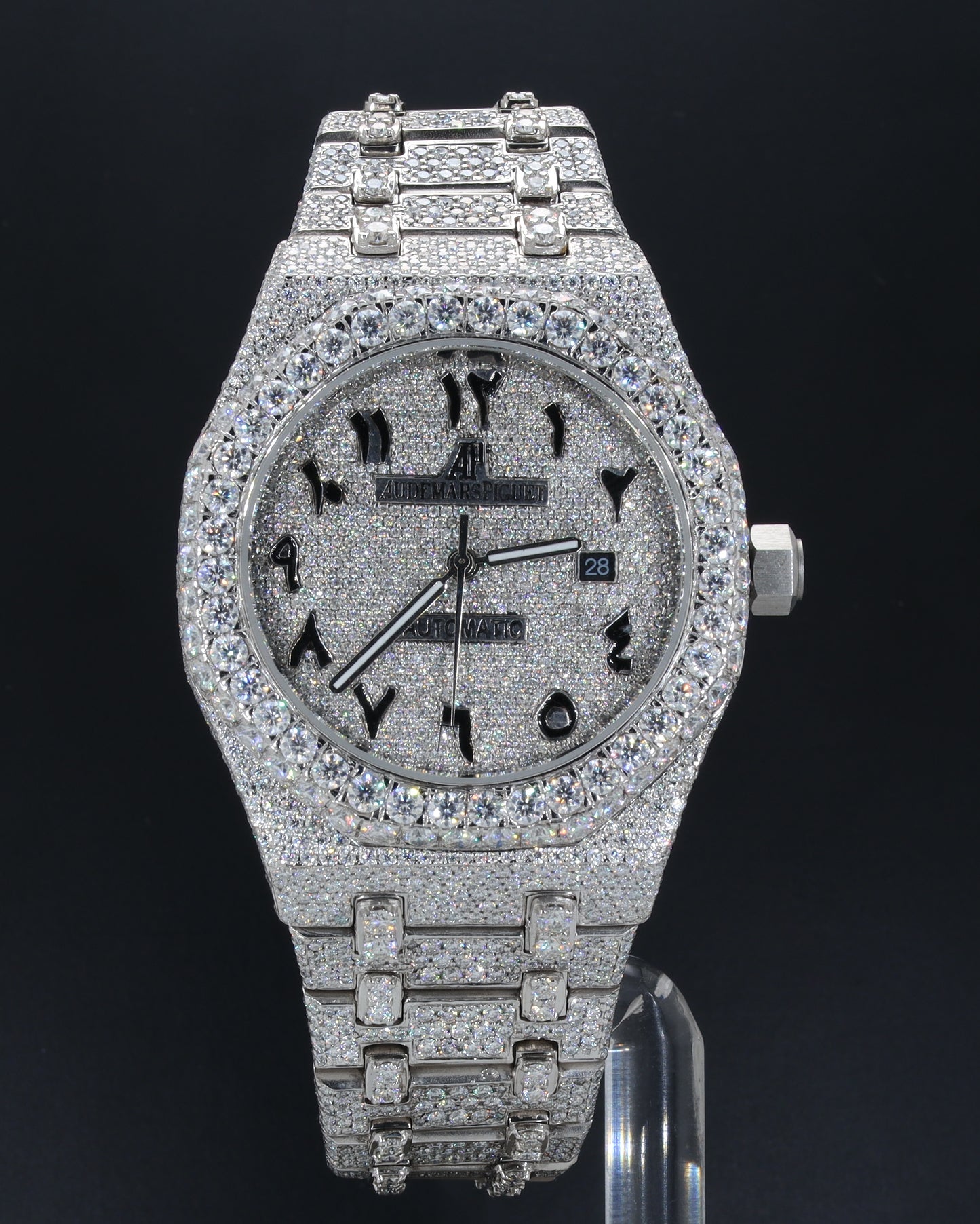 Luxury Men's Watch AP White With Belt Collet