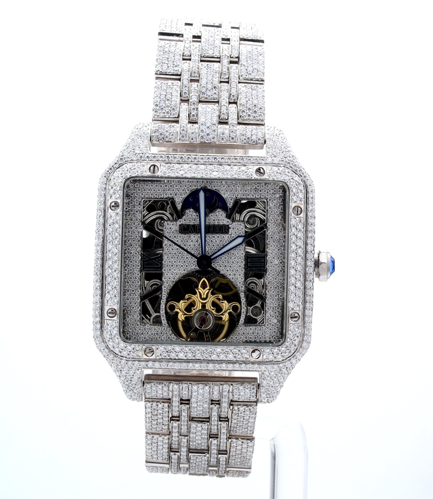 Luxury Men's Watch Diamond Cartier White ..