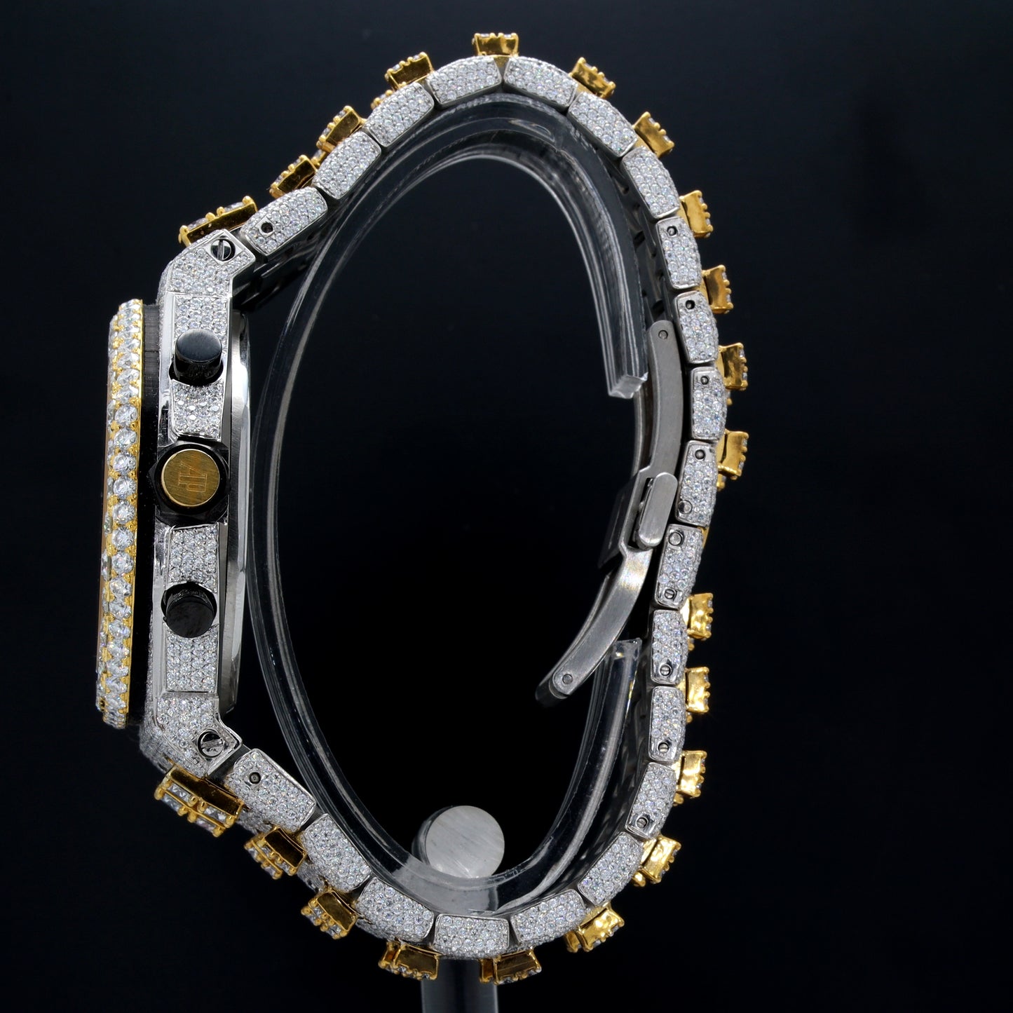 Luxury Men's Watch AP Yellow & White