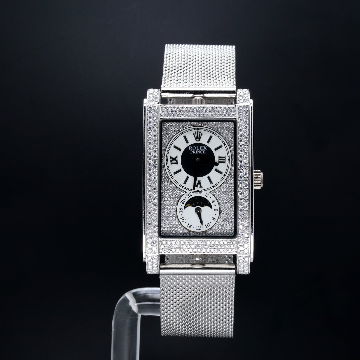 Luxury Men's Diamond Watch Rolex Prince