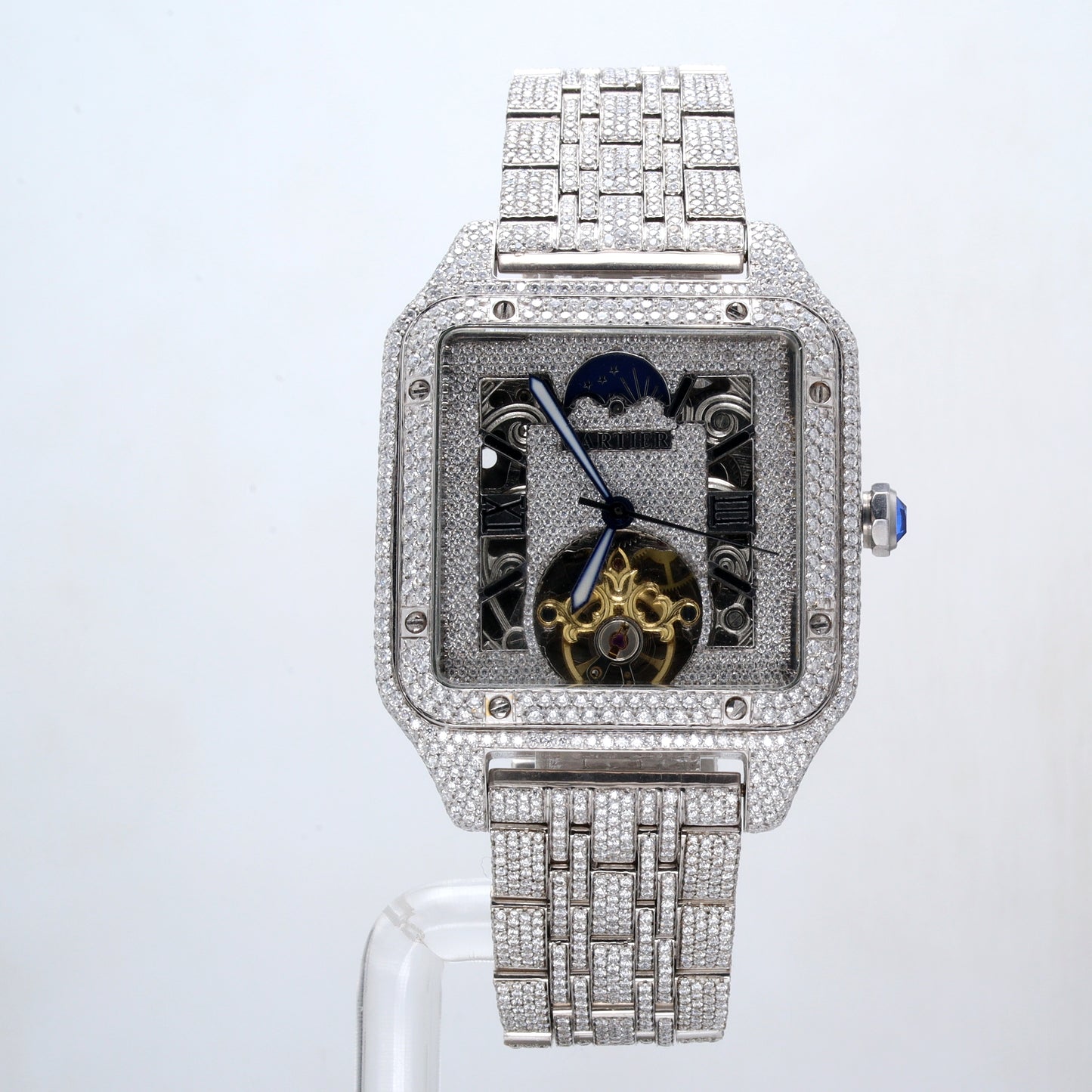 Luxury Men's Watch Diamond Cartier White ..