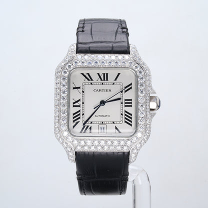 Luxury Men's  Diamond  Watch  Cartier