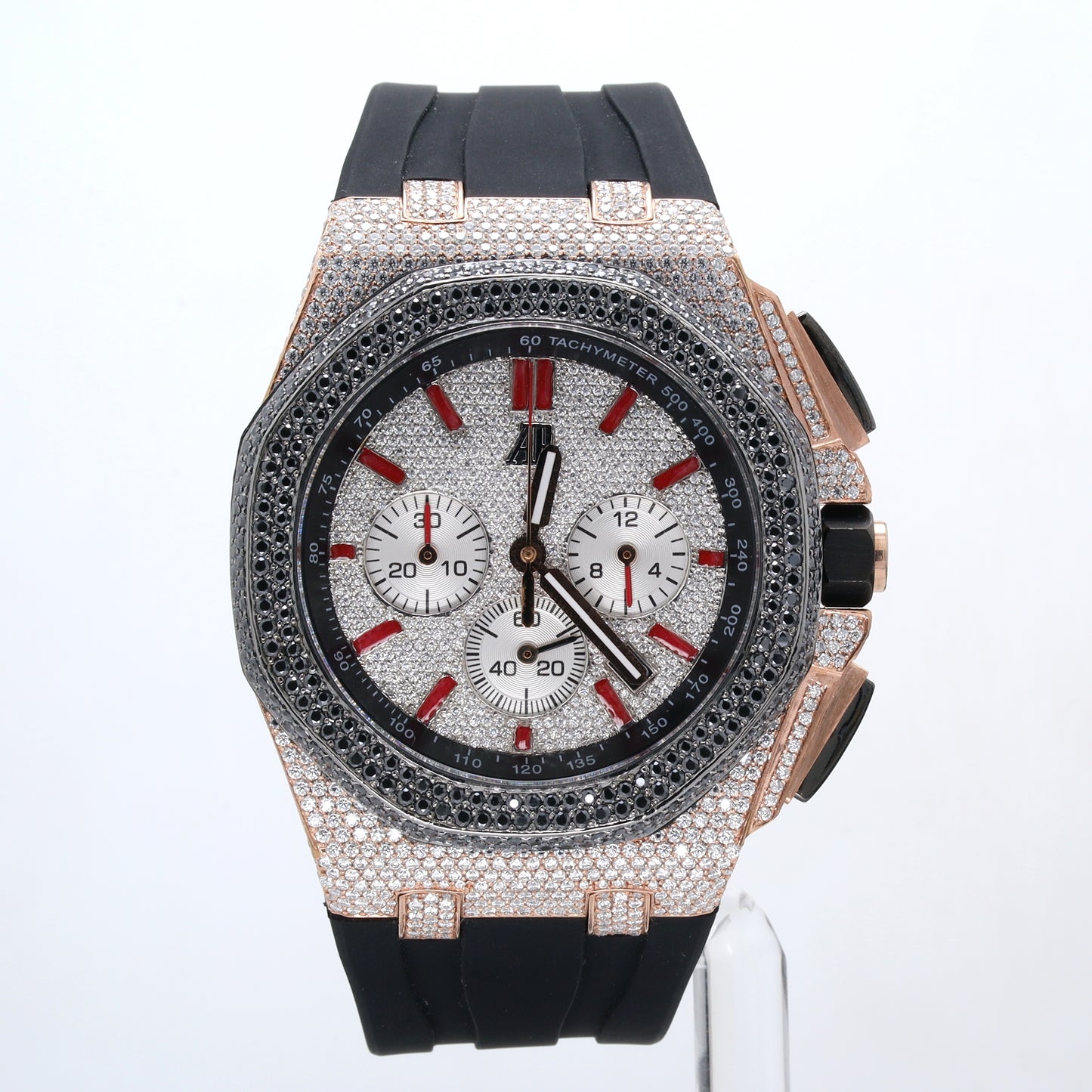 Luxury Men's Watch  AP White & Rose