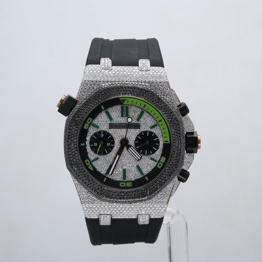 Luxury Diamond   Watch Ap Gray