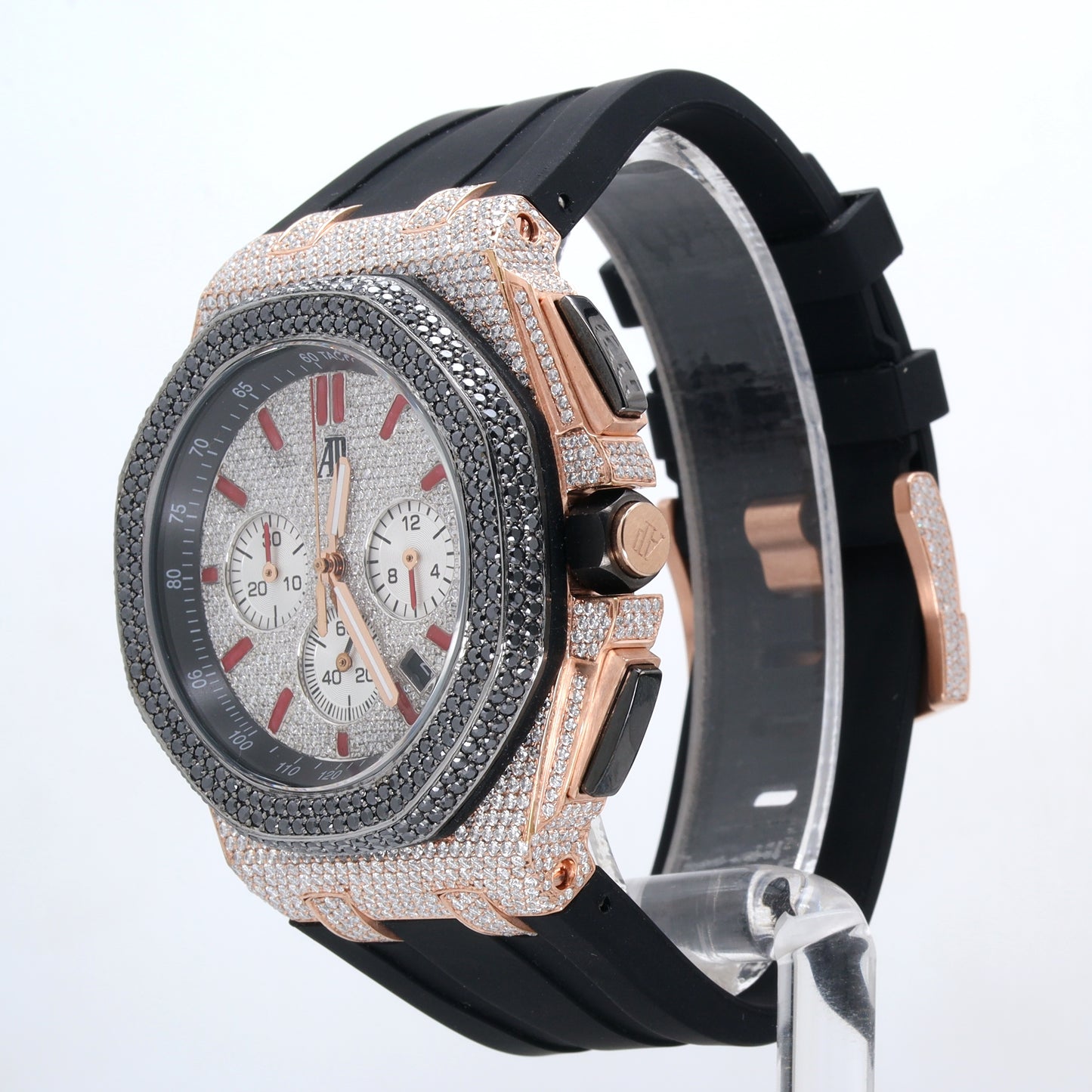 Luxury Men's Watch  AP White & Rose