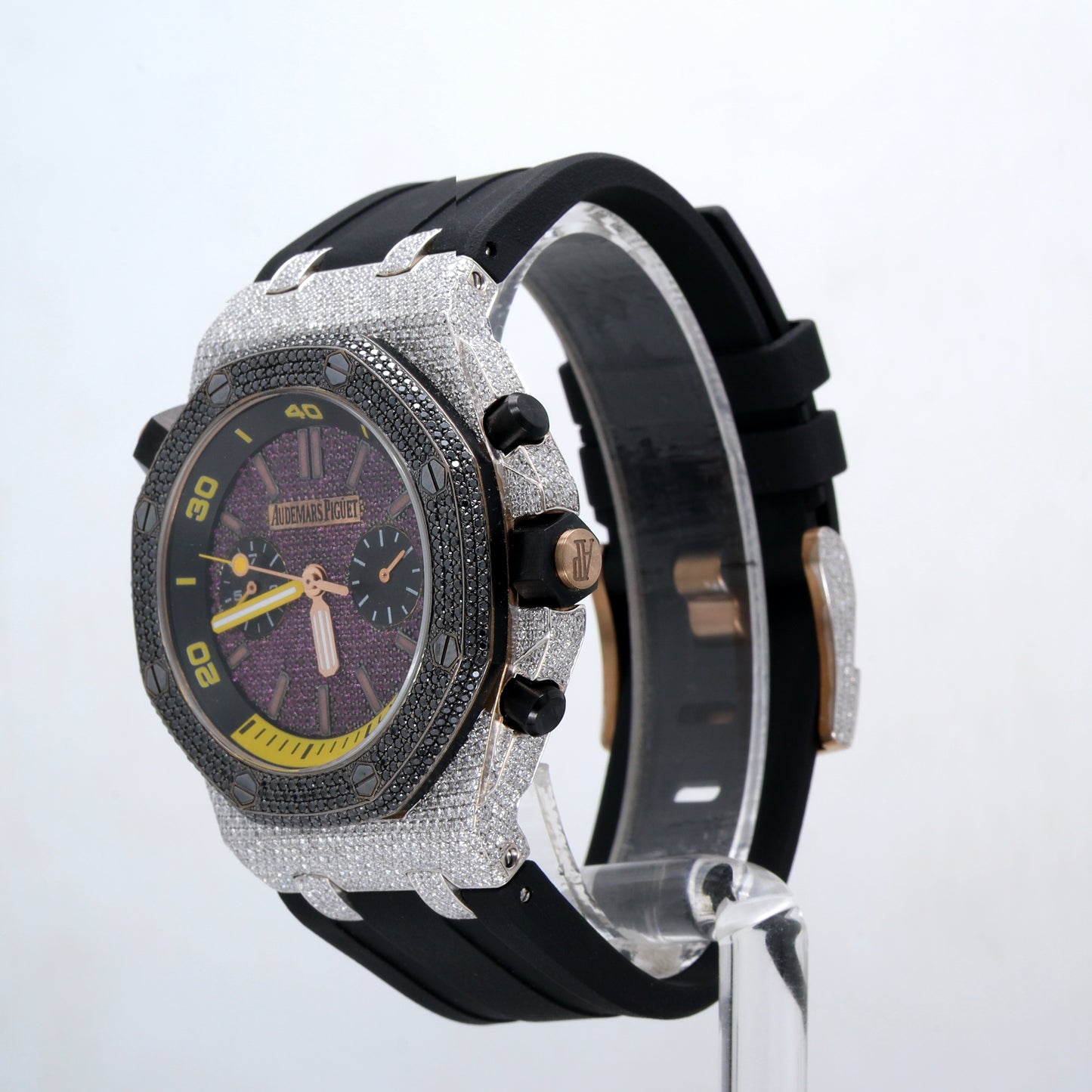 Luxury Diamond   Watch Ap Pink