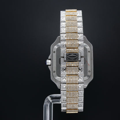 Luxury Diamond  Watch Cartier Gold white