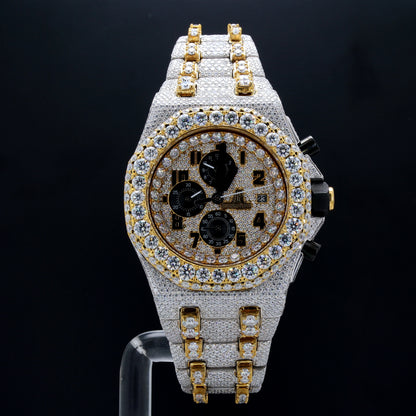 Luxury Men's Watch  AP Yellow & White