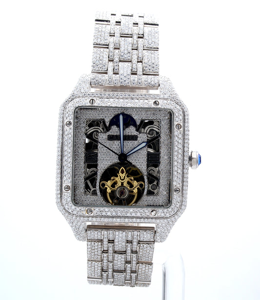 Luxury Men's  Watch Diamond    Cartier White ..