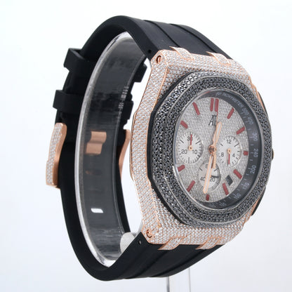 Luxury Men's Watch  AP White & Rose