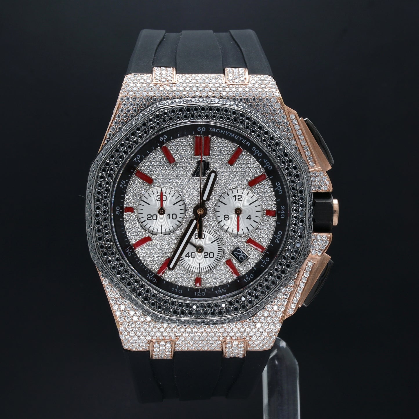 Luxury Men's Watch  AP White & Rose