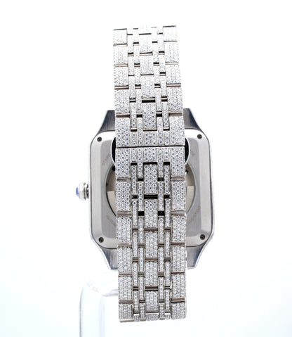 Luxury Men's  Watch Diamond    Cartier White ..