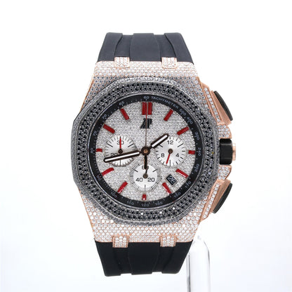 Luxury Men's Watch  AP White & Rose