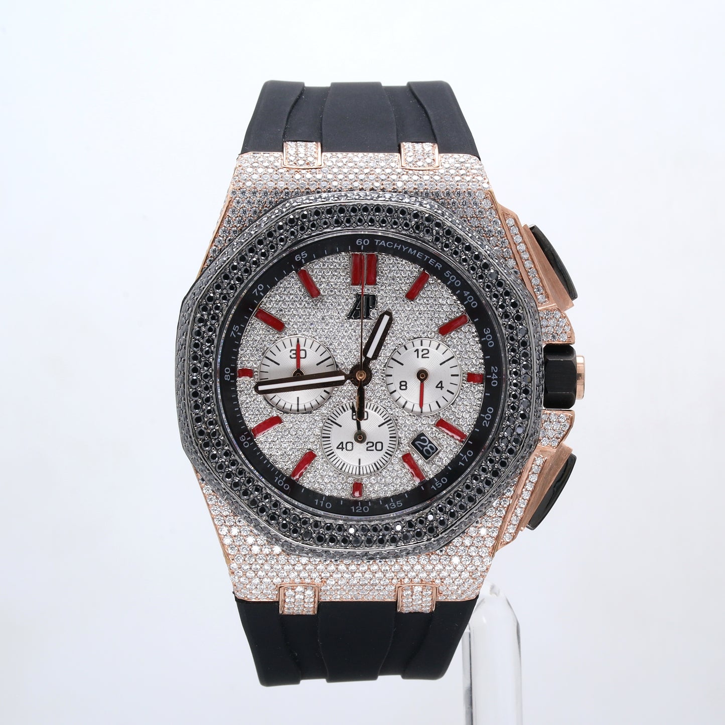 Luxury Men's Watch  AP White & Rose