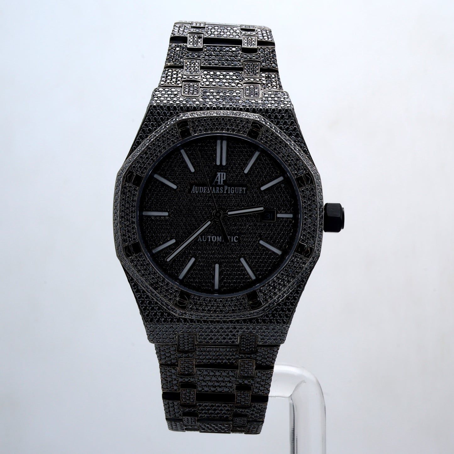 Luxury Diamond Watch AP Black